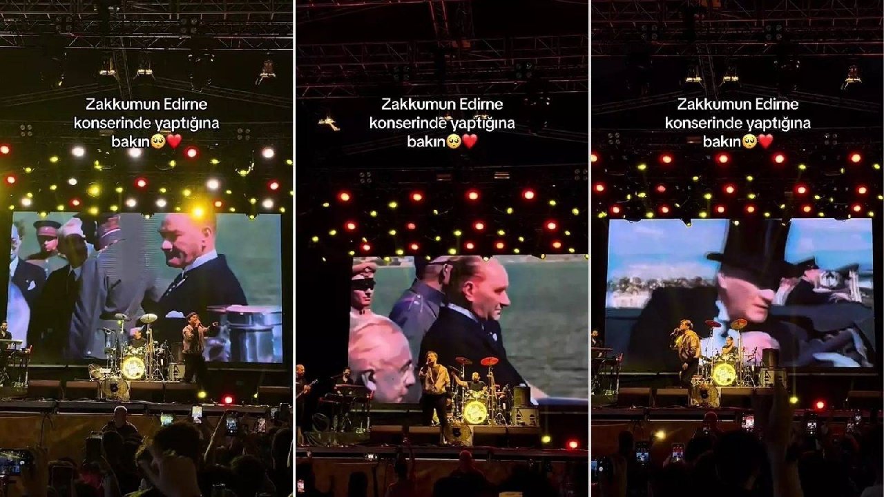 Zakkum 'Hatıran Yeter' şarkısında Atatürk videosunu gösterdi