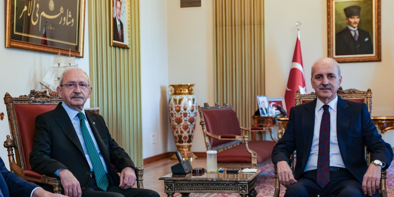 CHP Lideri Kılıçdaroğlu'ndan TBMM Başkanı Kurtulmuş'a Ziyaret