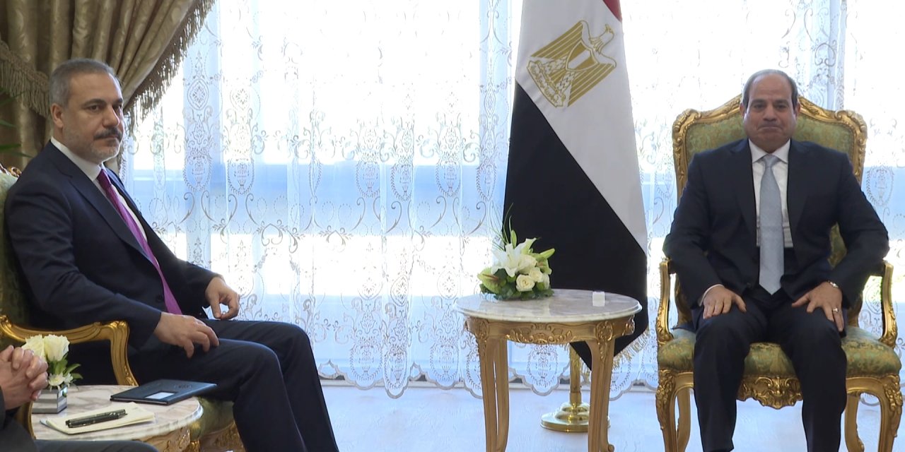 Bakan Hakan Fidan, Mısır Cumhurbaşkanı Sisi ile görüştü