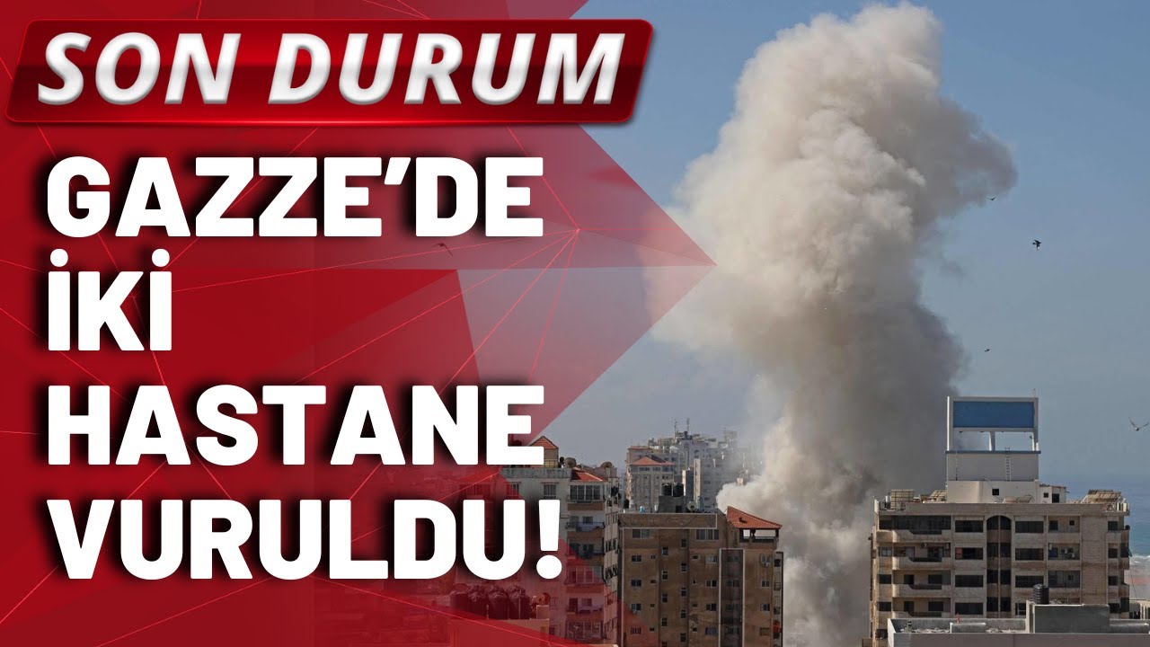 Gazze'de iki hastane vuruldu! Yaralıların tedavisinin yapıldığı hastanelerin kapasiteleri doldu!