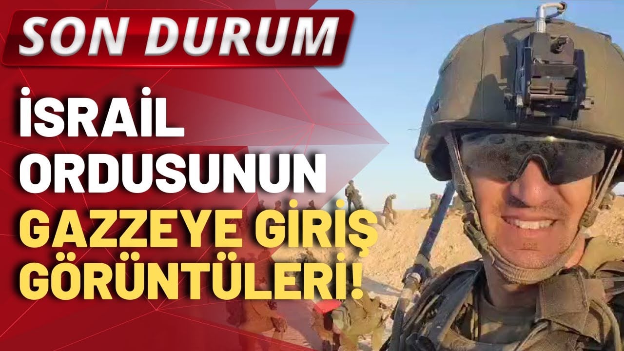 SON DURUM! İsrail ordusunun karadan giriş yapmadan önceki son görüntüleri!