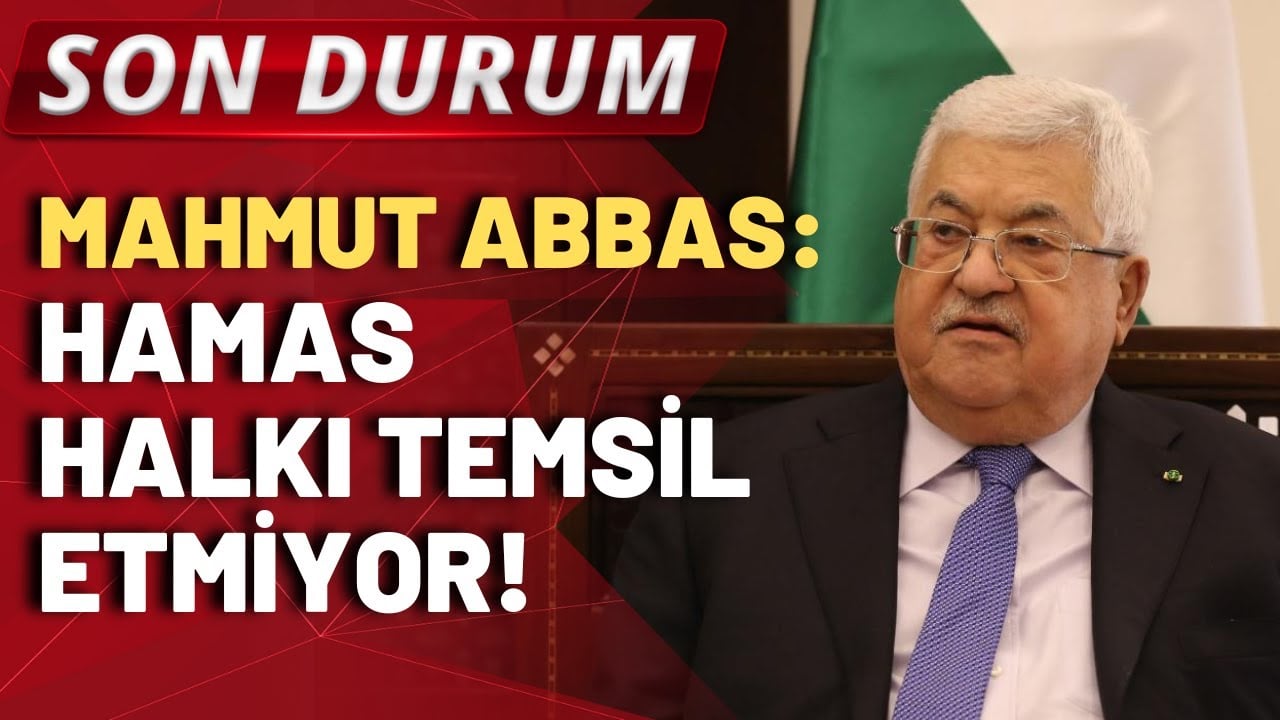 Filistin Başkanı Mahmud Abbas'tan dikkat çeken açıklama: Hamas, halkı temsil etmiyor!