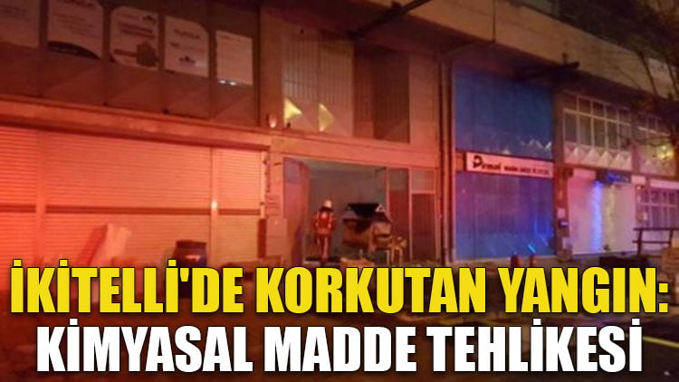 İkitelli'de korkutan yangın: Kimyasal madde tehlikesi