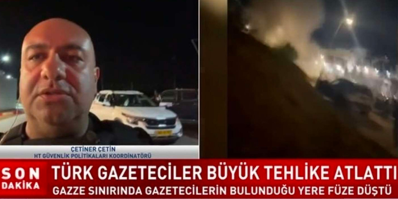 İki Türk Gazetecinin Bulunduğu Alana Füze Düştü!
