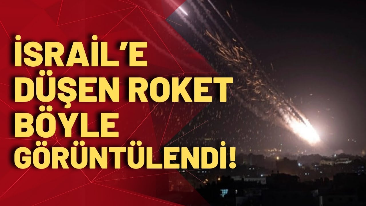 İsrail'in başkenti Tel-Aviv'e düşen roket böyle görüntülendi! Adem Metan detayları aktarıyor!