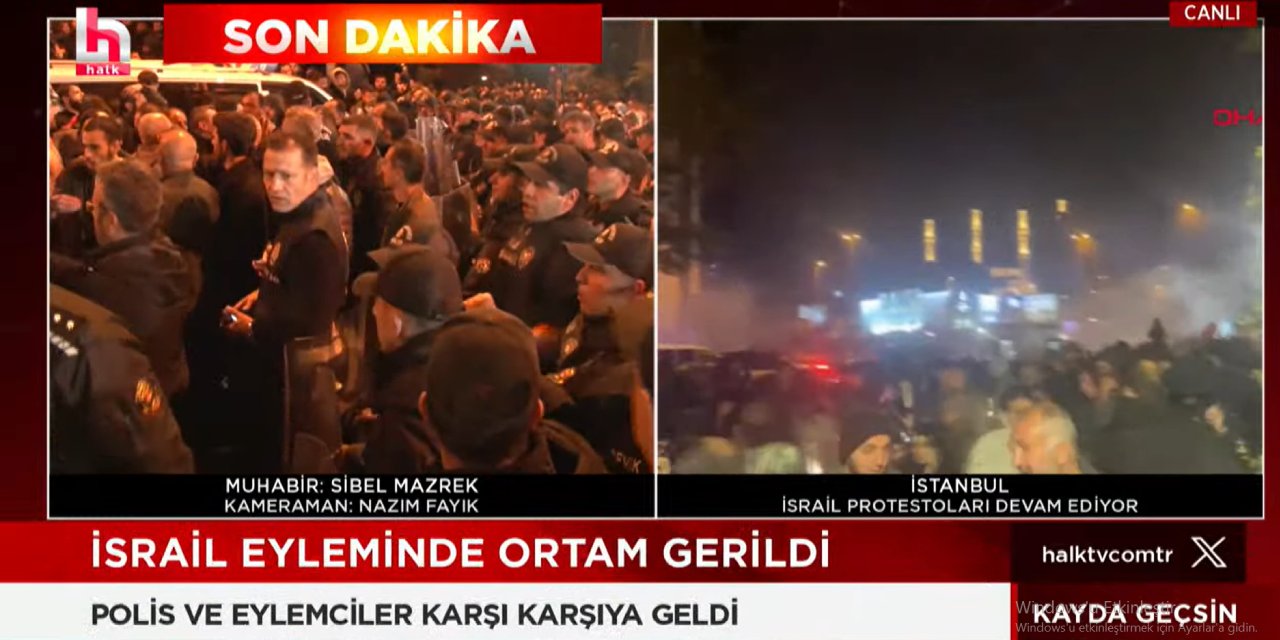 Ankara ve İstanbul'da Tansiyon Yükseldi! İsrail Elçiliklerindeki Eylemlerde Ortam Gerildi!