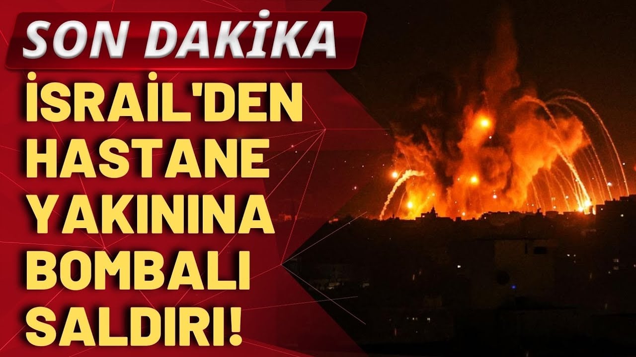 SON DAKİKA! İsrail'den, Gazze'deki Kudüs Hastanesi'nin yakınına bombalı saldırı!