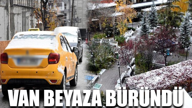 Van beyaza büründü