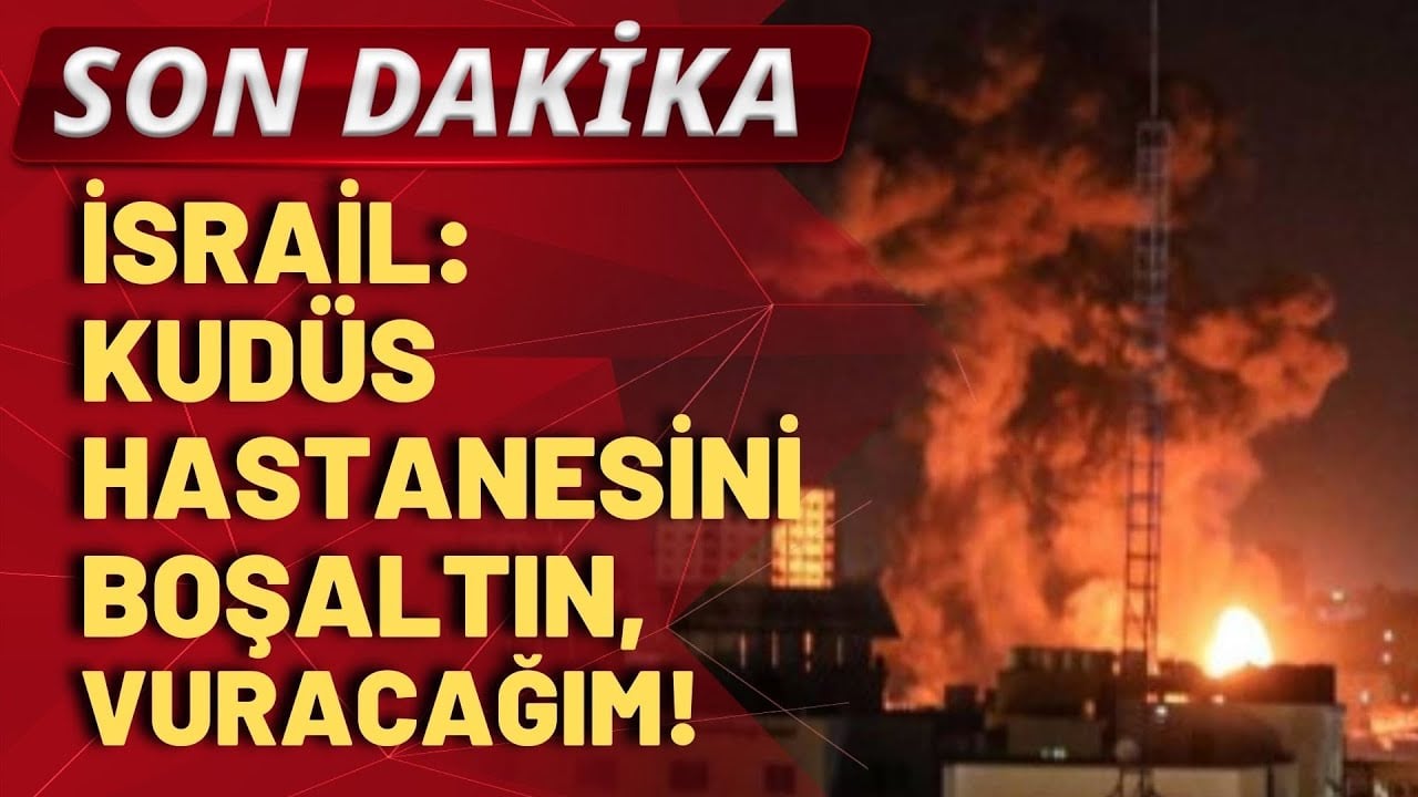 SON DAKİKA! İsrail füzelerini hastaneye çevirdi! Kudüs Hastanesinde 12 bin sivil hedefte!