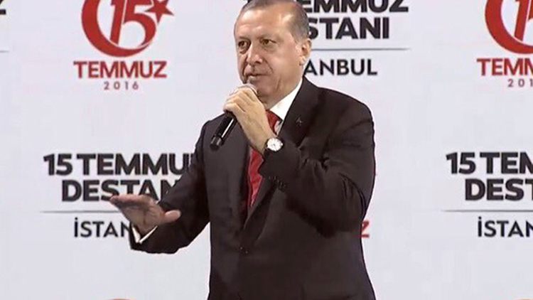 15 Temmuz konuşmasında Cumhurbaşkanı Erdoğan'dan Kılıçdaroğlu'na sert sözler
