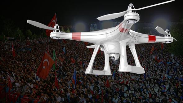Erdoğan'ın konuşması sırasında "drone" kalabalığın üzerine düştü: 6 yaralı