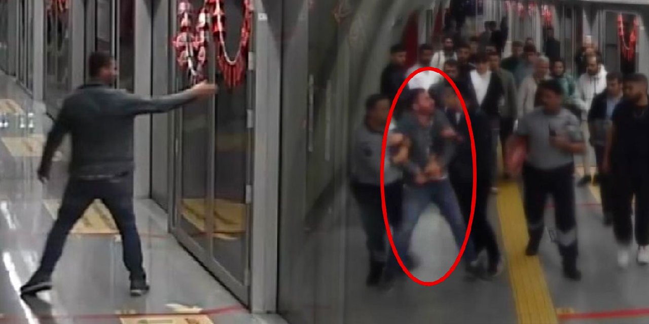 Metrodaki Atatürk posterli Türk bayraklarını yırttı! Suç makinesi çıktı, tutuklandı