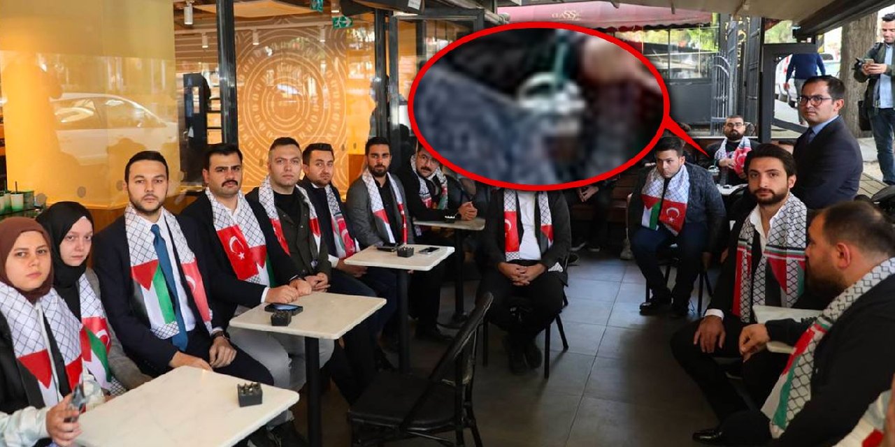 AKP Gençlik Kollarından Starbucks'ta İsrail Protestosu: Masada Kahve Var