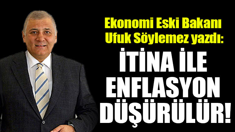 Ekonomi Eski Bakanı Ufuk Söylemez yazdı: İtina ile enflasyon düşürülür!