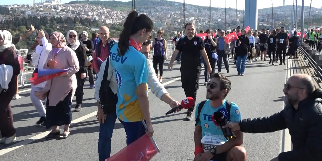 İstanbul Maratonu'nda Evlilik Teklifi