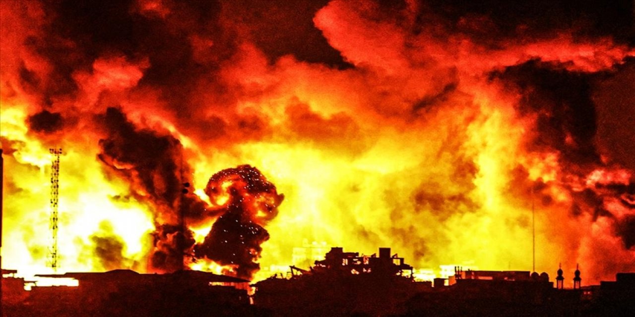 İsrail Ateşi Tüm Gazze'yi Sardı! Bir Saatte 100'den Fazla Saldırı