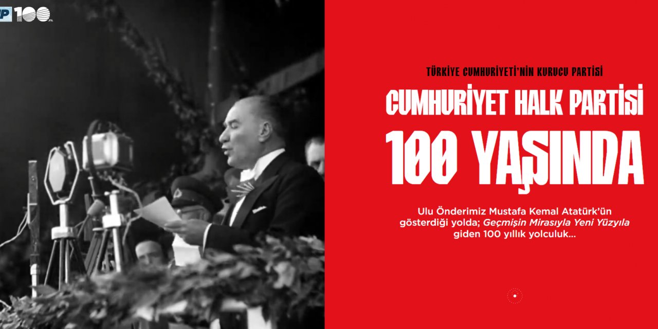 CHP'nin 100. Yıl İnternet Sitesi Yayında