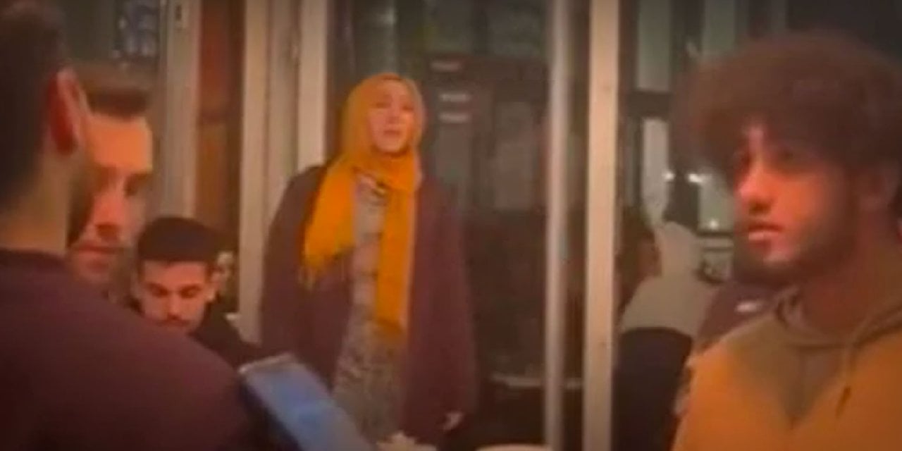 Starbucks'ta Oturanları Taciz Eden Kadına Yanıt! Seni Gazze'de Görelim, Burası Laik Bir Ülke
