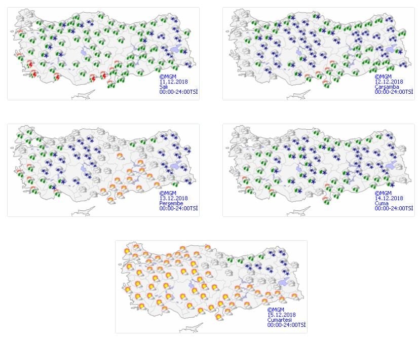 Meteoroloji uyardı: Kar bugünden itibaren yurdu sarıyor!