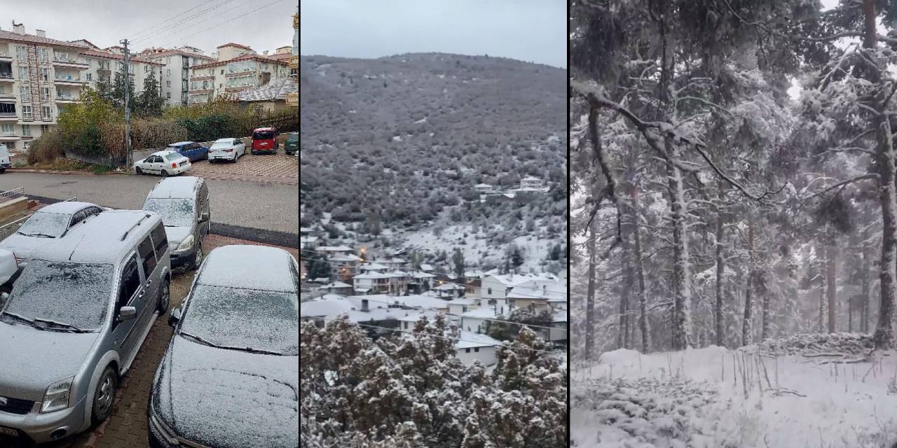 Ankara'da Mevsimin İlk Karı Yağdı: Beyaza Büründü