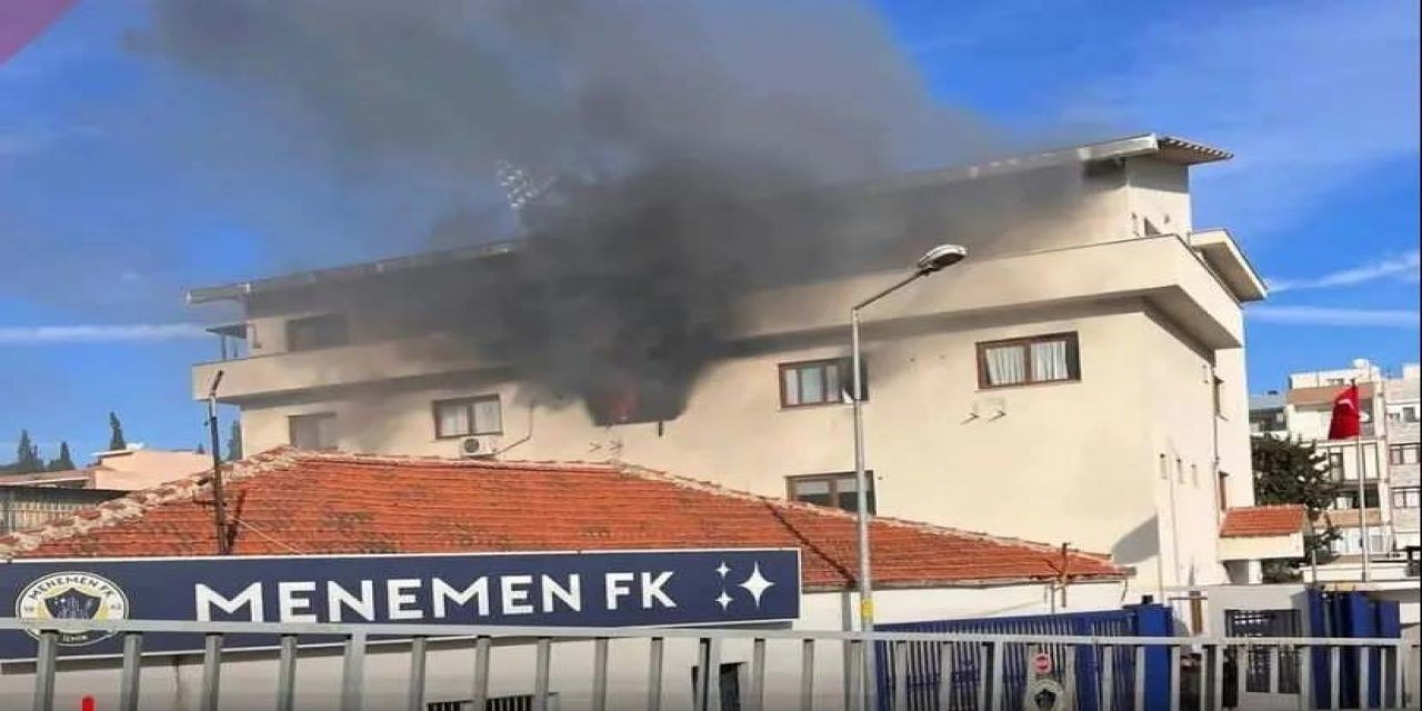 Menemen FK'da Korkutan Yangın