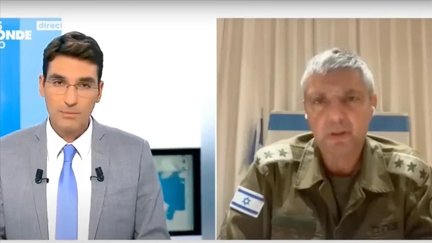 İsrail Ordu Sözcüsü Fransız Kanalındaki Canlı Yayında Sesini Yükseltmeye Kalkışınca Rezil Oldu