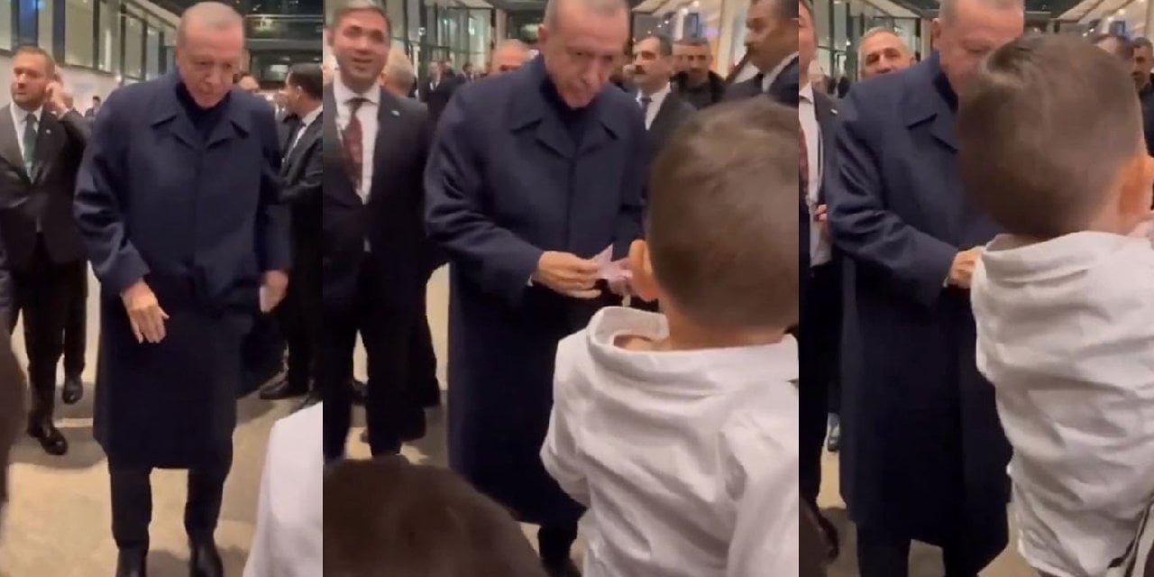 Cumhurbaşkanı Erdoğan, Almanya Ziyaretinde Çocuklara 200 TL Verdi! Tabii Euro Vermeyeceğim