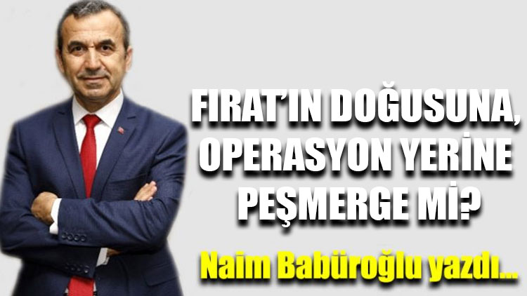 Naim Babüroğlu yazdı..."Fırat’ın doğusuna, operasyon yerine Peşmerge mi?"