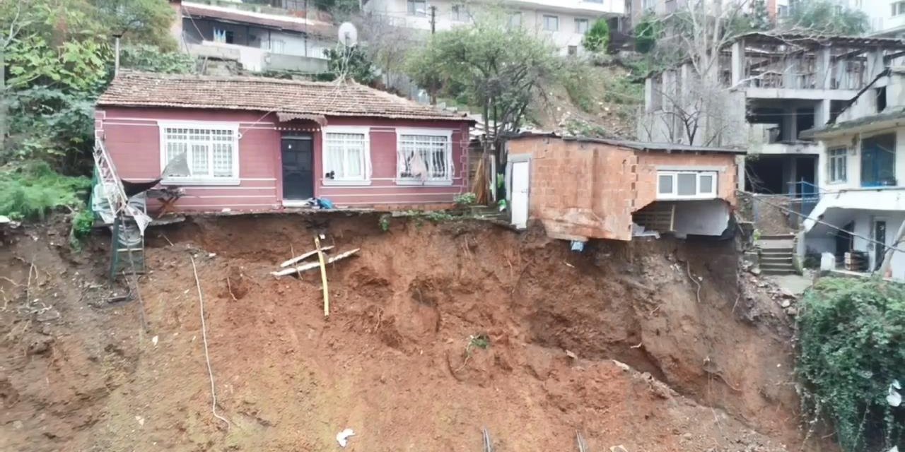 Gecekondu Uçurumda Asılı Kaldı