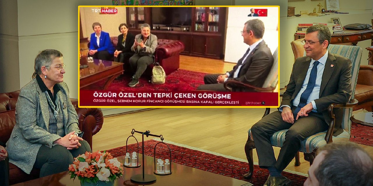 CHP'den Özgür Özel’in TTB Başkanı Şebnem Korur Fincancı ile görüşmesini ‘tepki çeken’ diye veren TRT’ye tepki