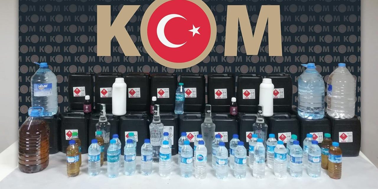 Edirne'de sahte içki operasyonu: 2 bin litre ele geçirildi