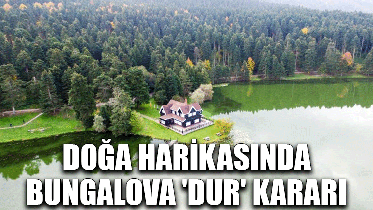 Doğa harikasında bungalova 'dur' kararı