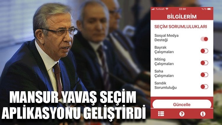 Mansur Yavaş seçim aplikasyonu geliştirdi