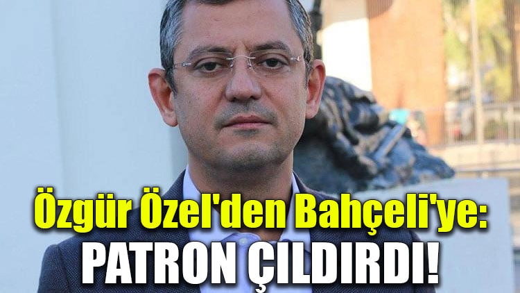 Özgür Özel'den Bahçeli'ye: Patron çıldırdı!