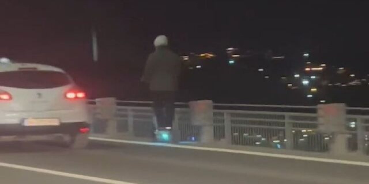 15 Temmuz Şehitler Köprüsü'nde Scooterla Tehlikeli Yolculuğa Para Cezası