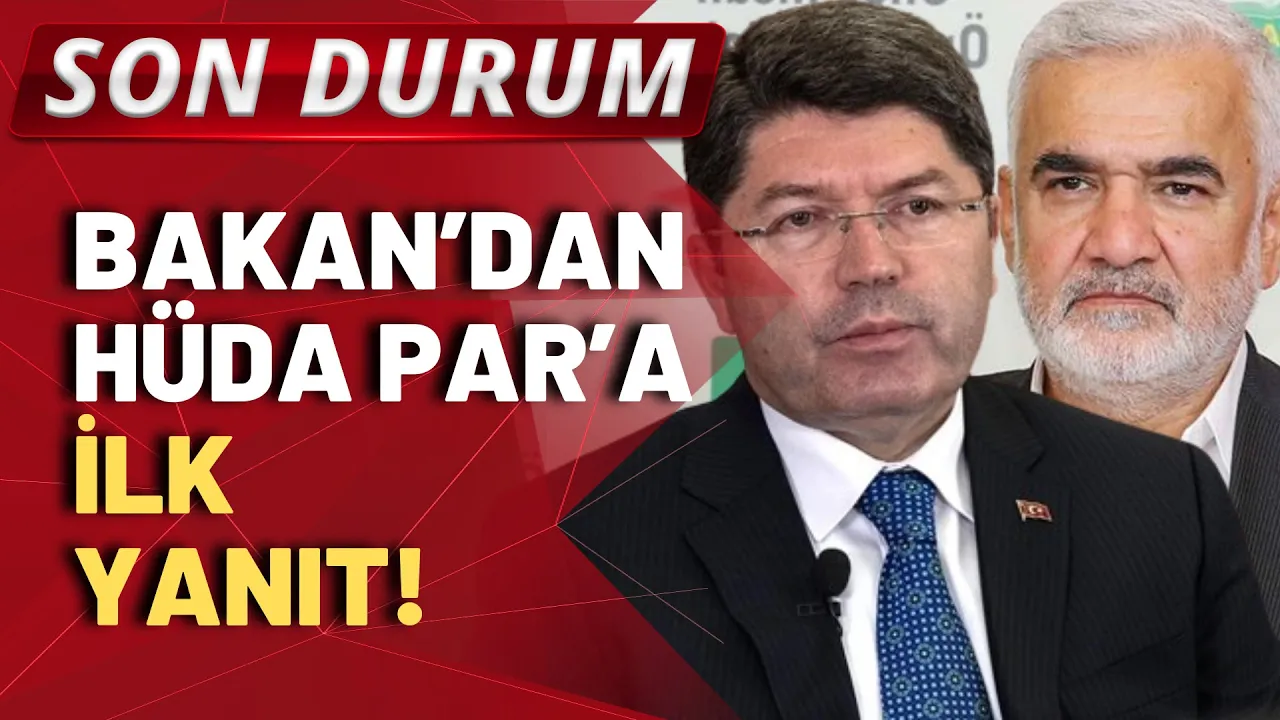 SON DURUM! HÜDA PAR'ın 'özerklik' açıklamasına Adalet Bakanı Tunç'tan ilk yanıt!