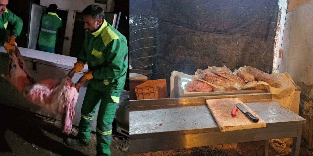 Otoparkta Dehşet Görüntüler! Tonlarca Çürümüş Et Bulundu!