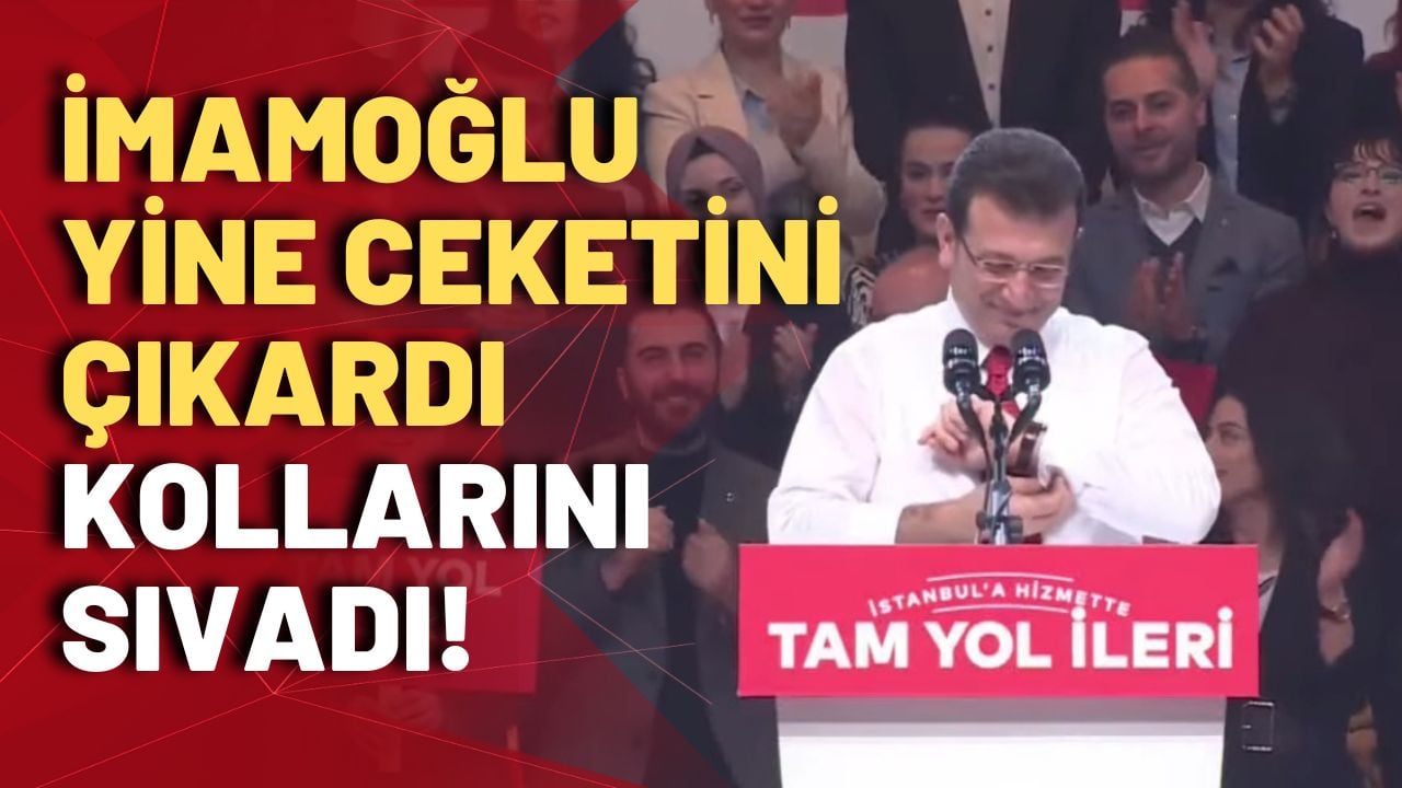 Ekrem İmamoğlu, yine ceketini çıkardı, kollarını sıvadı, iktidar sözü verdi!