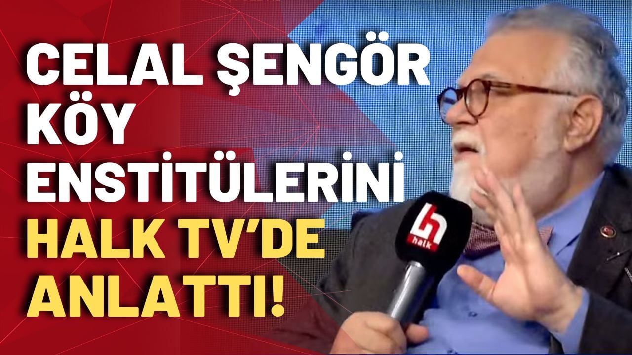 Celal Şengör köy enstitülerini Halk TV'de anlattı!