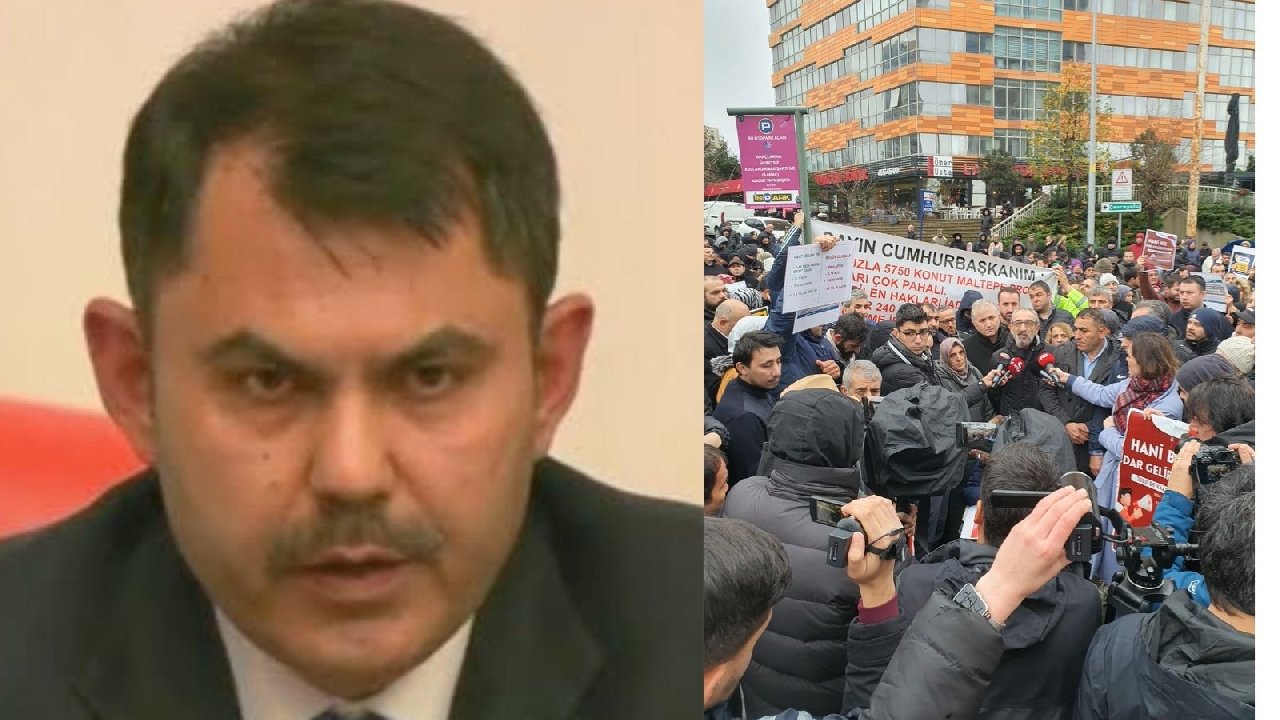 TOKİ Mağdurları Murat Kurum'u Protesto Etti: Mağdurlar burada, Murat Kurum nerede?