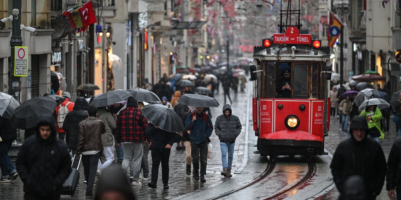 İstanbul'da Yağış Böyle Görüntülendi
