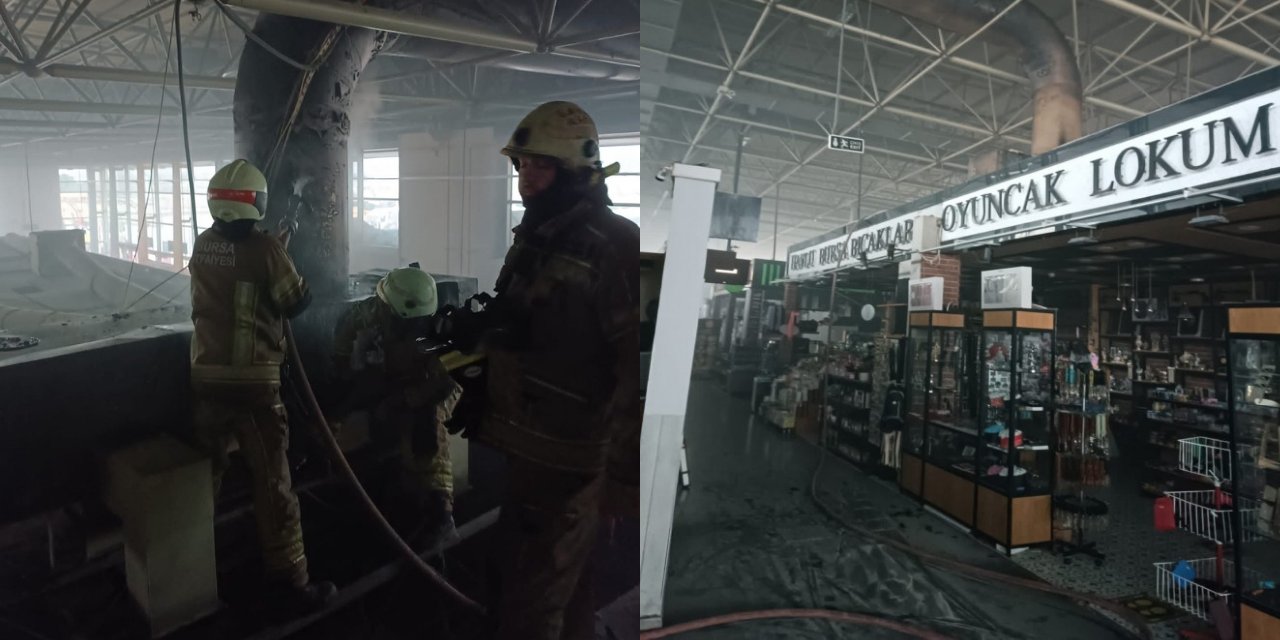 Bursa'da Otobüs Terminalinde Yangın