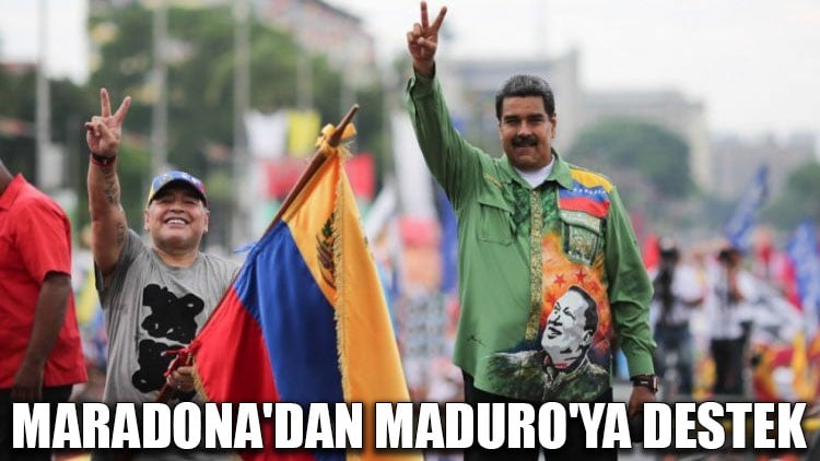 Maradona'dan Maduro'ya destek