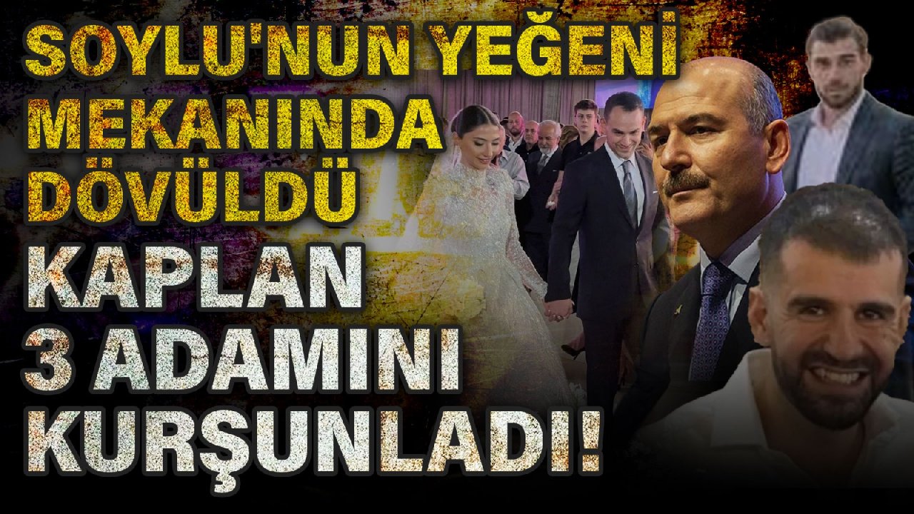 Ayhan Bora Kaplan, Soylu'nun yeğenini döven 3 adamını ayaklarından kurşunladı!