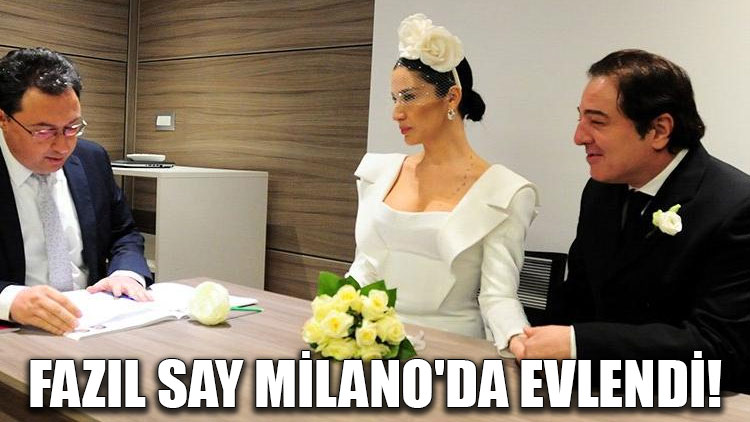 Fazıl Say Milano'da evlendi!