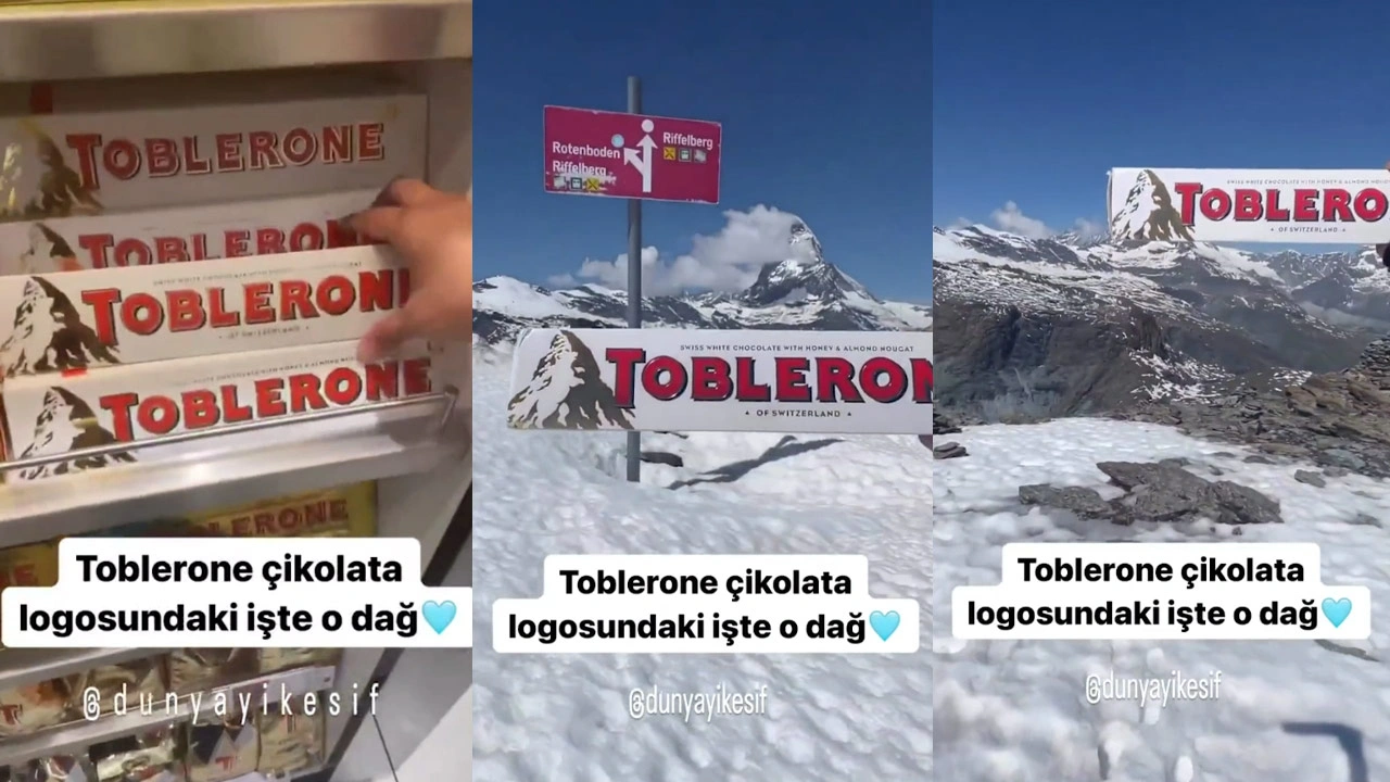 Toblerone Çikolatalarındaki Meşhur Dağı Buldu, O Anları Kaydetti