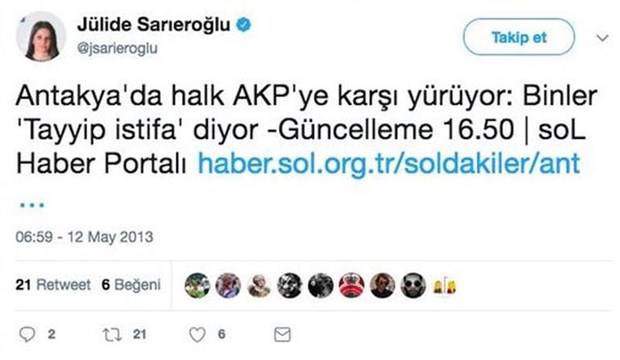 Bakan Jülide Sarıeroğlu Twitter hesabının kendisine ait olduğunu kabul etti! İşte Bakan'ın açıklaması