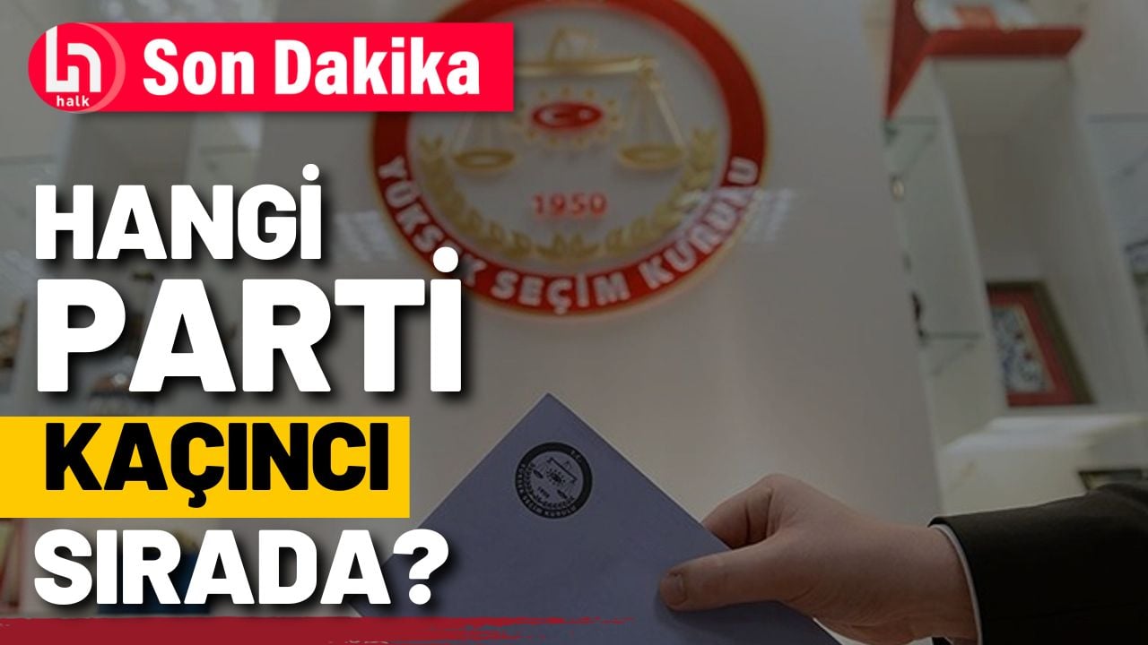 İşte partilerin oy pusulasındaki yerleri!