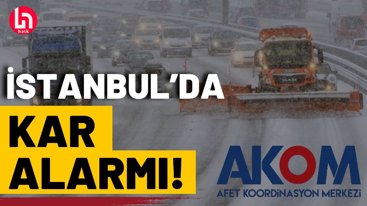 İstanbul'da kar ve fırtına uyarısı!