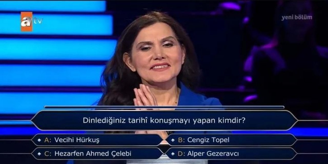 'Kim Milyoner Olmak İster?'de Alper Gezeravcı Sorusu